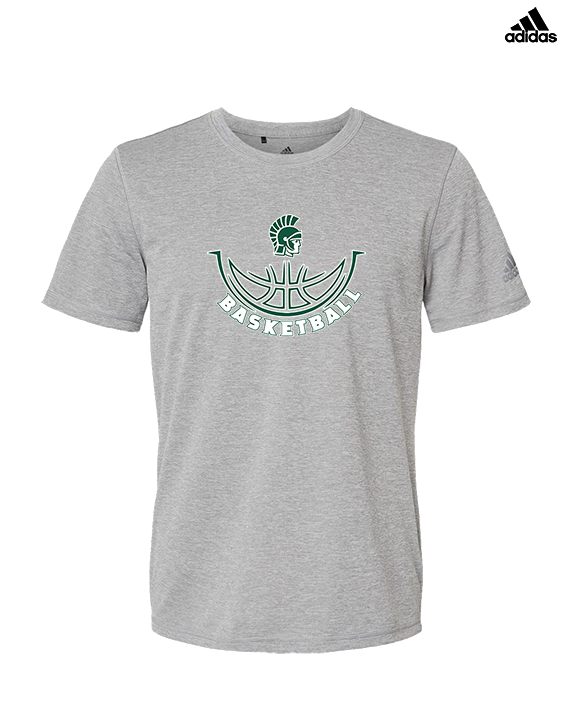 Athens Academy Basketball Outline - Mens Adidas Performance Shirt