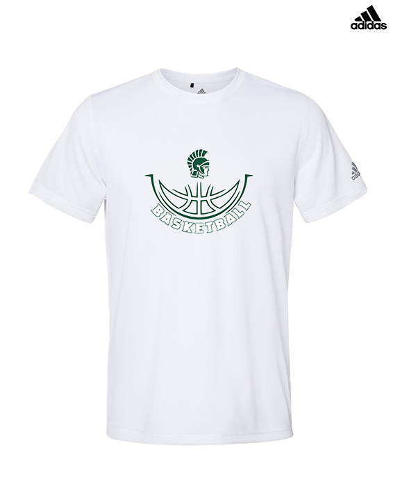 Athens Academy Basketball Outline - Mens Adidas Performance Shirt