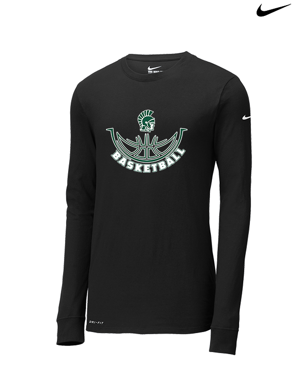 Athens Academy Basketball Outline - Mens Nike Longsleeve