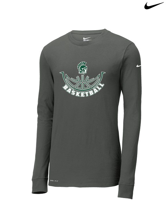 Athens Academy Basketball Outline - Mens Nike Longsleeve