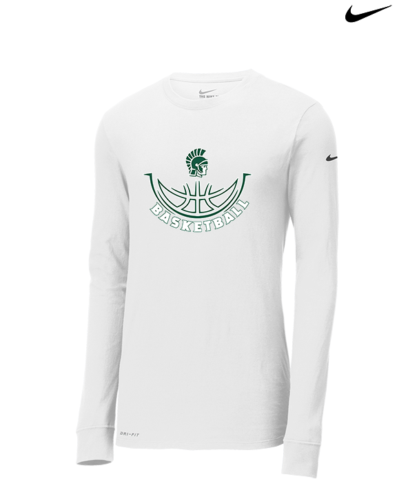 Athens Academy Basketball Outline - Mens Nike Longsleeve