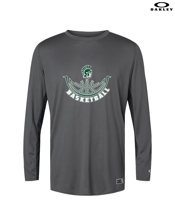 Athens Academy Basketball Outline - Mens Oakley Longsleeve
