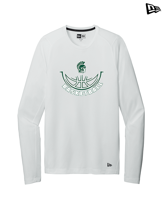 Athens Academy Basketball Outline - New Era Performance Long Sleeve