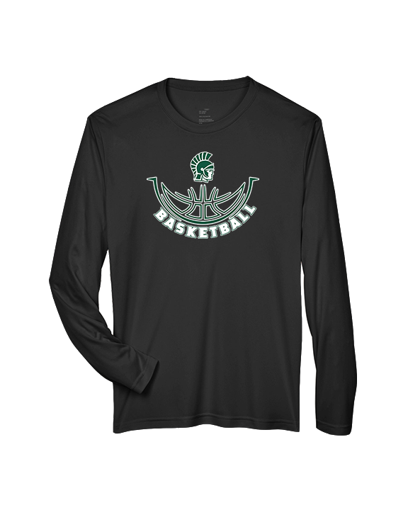 Athens Academy Basketball Outline - Performance Longsleeve