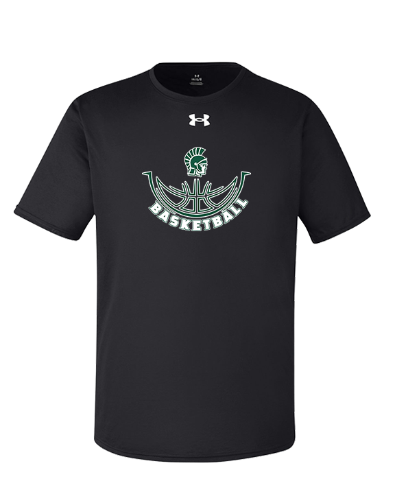Athens Academy Basketball Outline - Under Armour Mens Team Tech T-Shirt