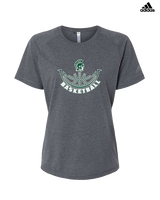 Athens Academy Basketball Outline - Womens Adidas Performance Shirt