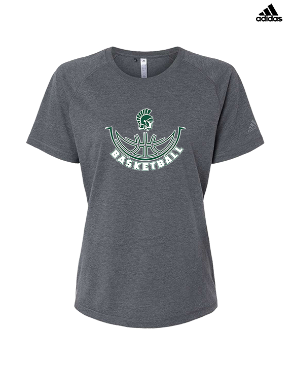 Athens Academy Basketball Outline - Womens Adidas Performance Shirt