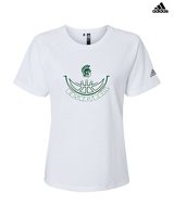 Athens Academy Basketball Outline - Womens Adidas Performance Shirt