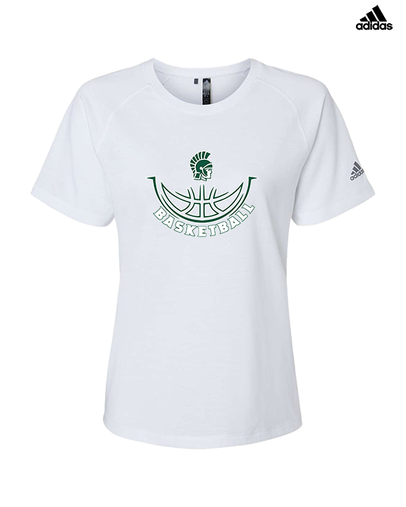 Athens Academy Basketball Outline - Womens Adidas Performance Shirt