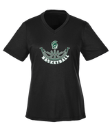Athens Academy Basketball Outline - Womens Performance Shirt