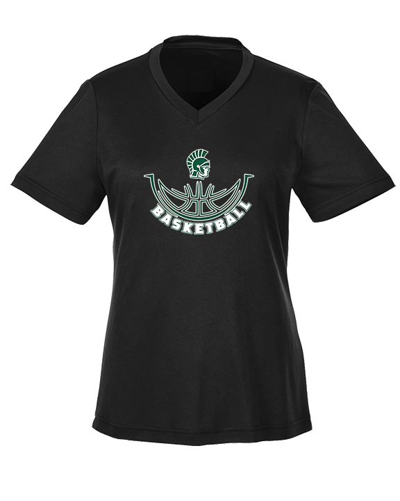 Athens Academy Basketball Outline - Womens Performance Shirt