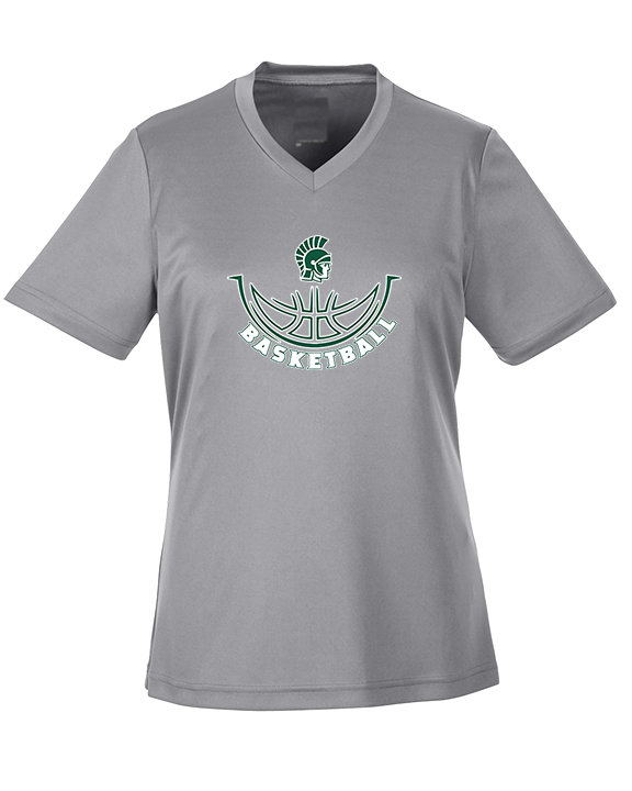Athens Academy Basketball Outline - Womens Performance Shirt