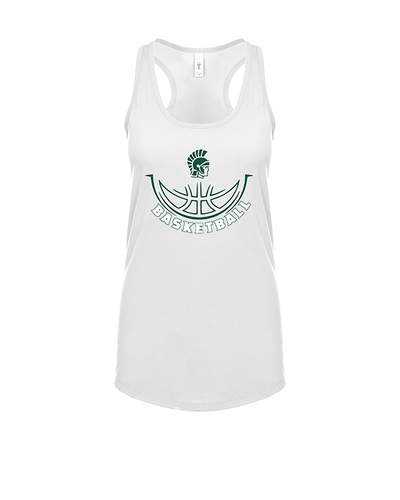 Athens Academy Basketball Outline - Womens Tank Top
