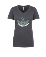 Athens Academy Basketball Outline - Womens Vneck