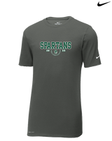Athens Academy Basketball Swoop - Mens Nike Cotton Poly Tee