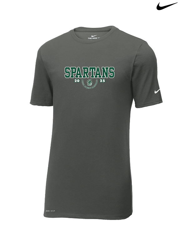 Athens Academy Basketball Swoop - Mens Nike Cotton Poly Tee