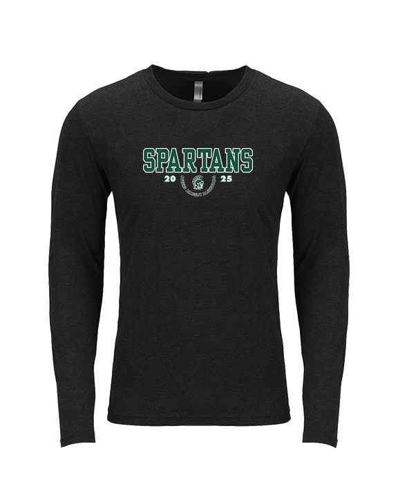 Athens Academy Basketball Swoop - Tri-Blend Long Sleeve