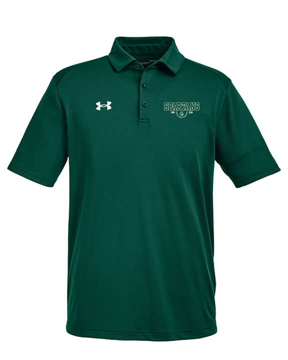 Athens Academy Basketball Swoop - Under Armour Mens Tech Polo