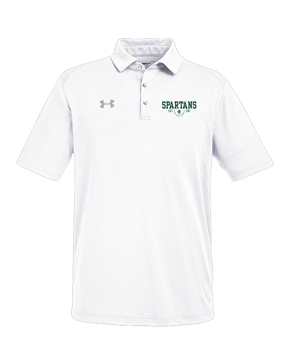 Athens Academy Basketball Swoop - Under Armour Mens Tech Polo