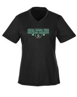 Athens Academy Basketball Swoop - Womens Performance Shirt