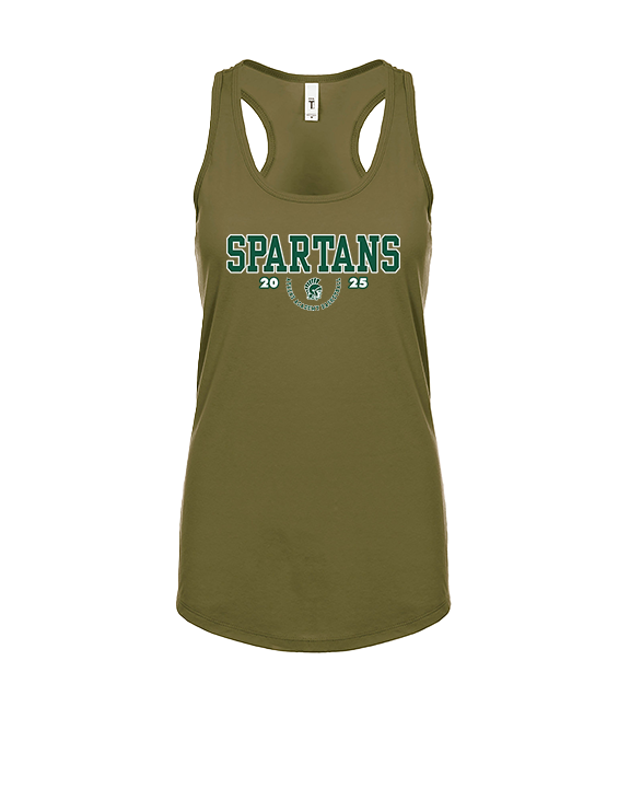 Athens Academy Basketball Swoop - Womens Tank Top