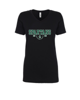 Athens Academy Basketball Swoop - Womens Vneck