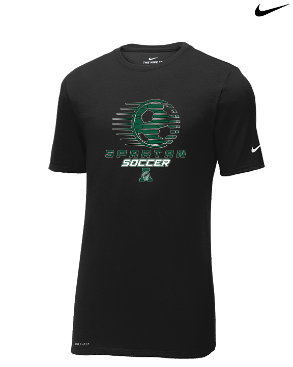 Athens Academy Soccer Ball - Mens Nike Cotton Poly Tee