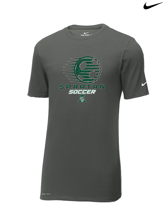 Athens Academy Soccer Ball - Mens Nike Cotton Poly Tee