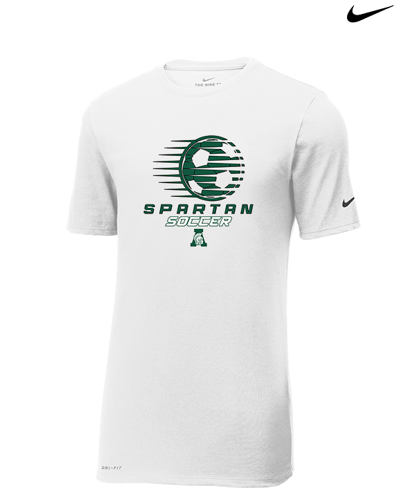 Athens Academy Soccer Ball - Mens Nike Cotton Poly Tee