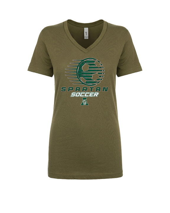 Athens Academy Soccer Ball - Womens Vneck