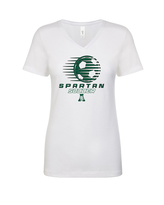 Athens Academy Soccer Ball - Womens Vneck