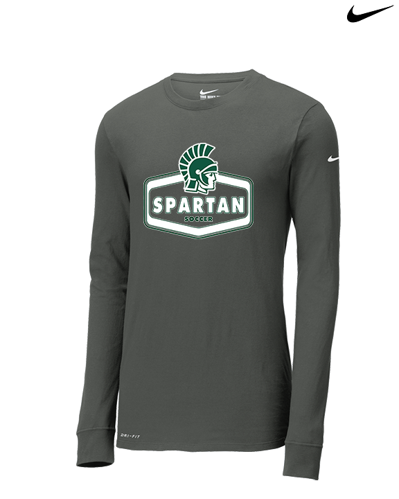 Athens Academy Soccer Board - Mens Nike Longsleeve