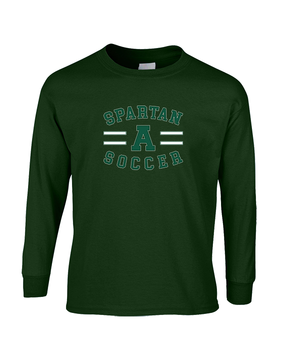 Athens Academy Soccer Curve - Cotton Longsleeve