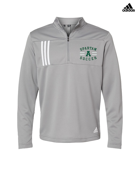 Athens Academy Soccer Curve - Mens Adidas Quarter Zip