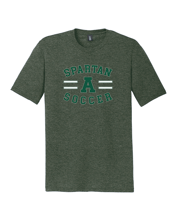 Athens Academy Soccer Curve - Tri-Blend Shirt
