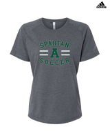 Athens Academy Soccer Curve - Womens Adidas Performance Shirt