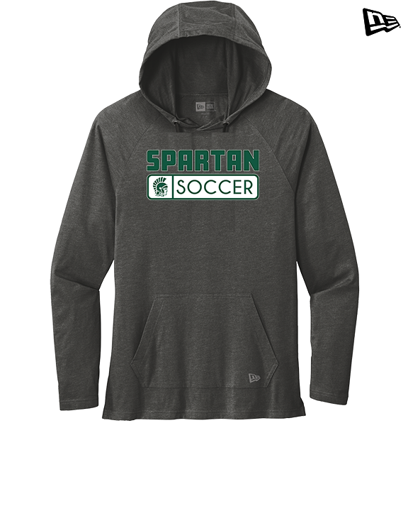 Athens Academy Soccer Pennant - New Era Tri-Blend Hoodie