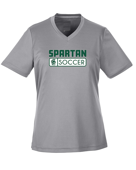 Athens Academy Soccer Pennant - Womens Performance Shirt