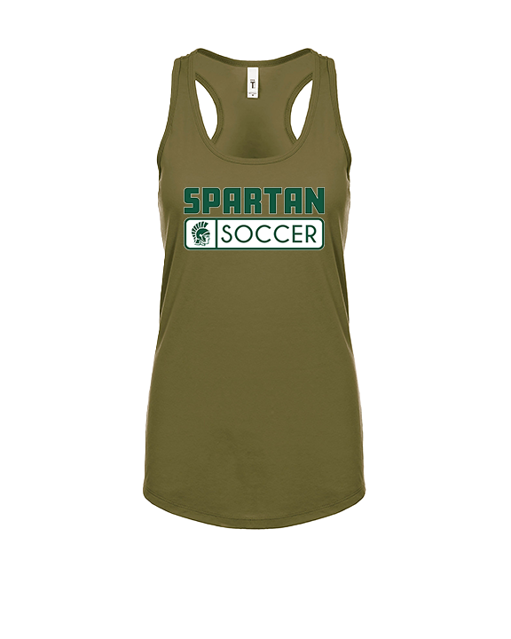 Athens Academy Soccer Pennant - Womens Tank Top