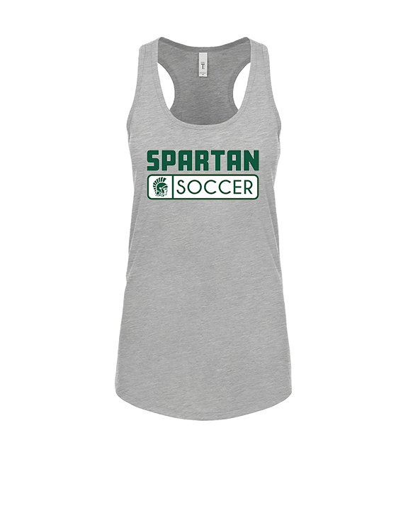Athens Academy Soccer Pennant - Womens Tank Top