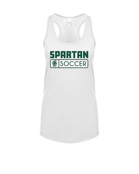 Athens Academy Soccer Pennant - Womens Tank Top