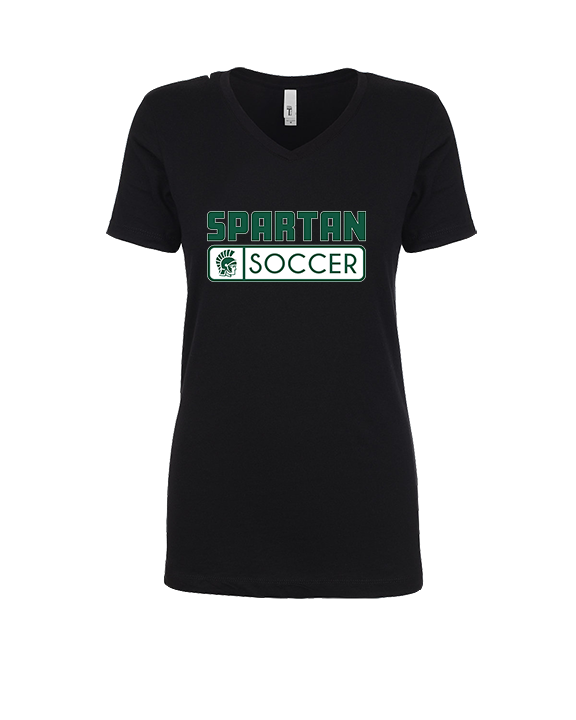 Athens Academy Soccer Pennant - Womens Vneck