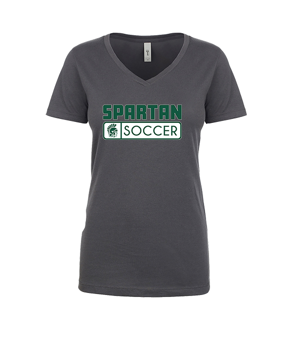 Athens Academy Soccer Pennant - Womens Vneck