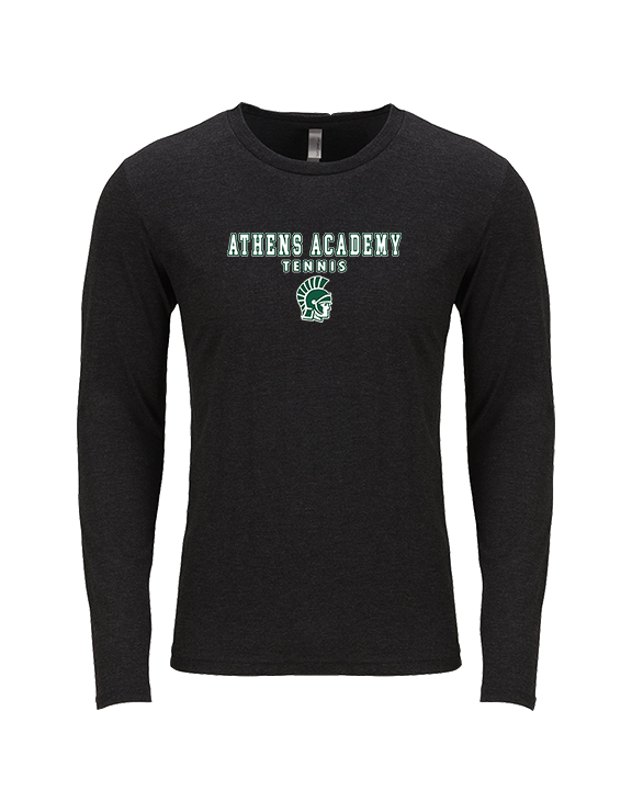 Athens Academy Tennis Block - Tri-Blend Long Sleeve
