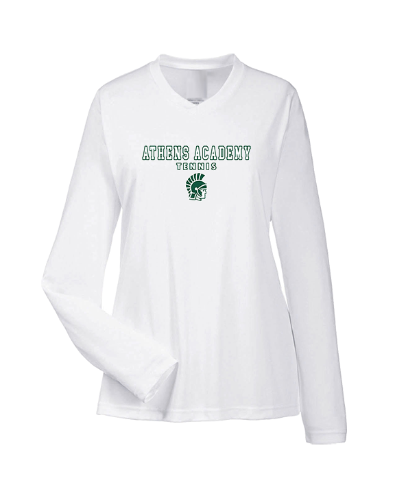 Athens Academy Tennis Block - Womens Performance Longsleeve