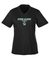 Athens Academy Tennis Block - Womens Performance Shirt