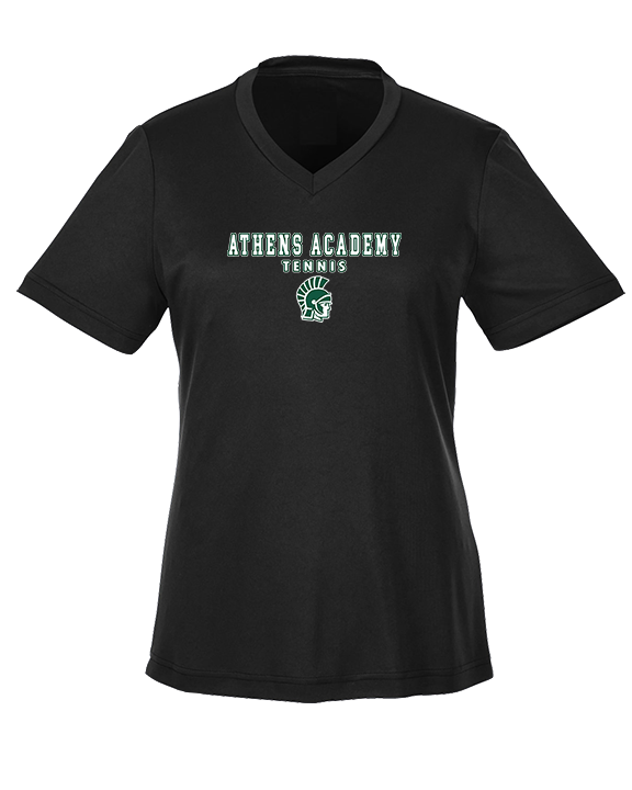 Athens Academy Tennis Block - Womens Performance Shirt