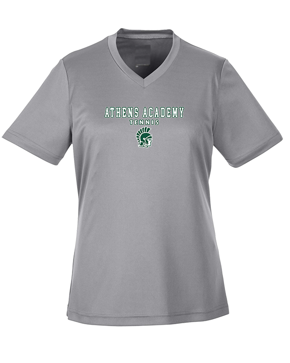 Athens Academy Tennis Block - Womens Performance Shirt