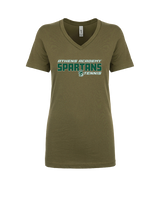 Athens Academy Tennis Bold - Womens Vneck