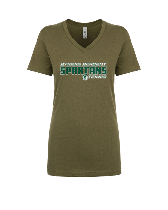 Athens Academy Tennis Bold - Womens Vneck
